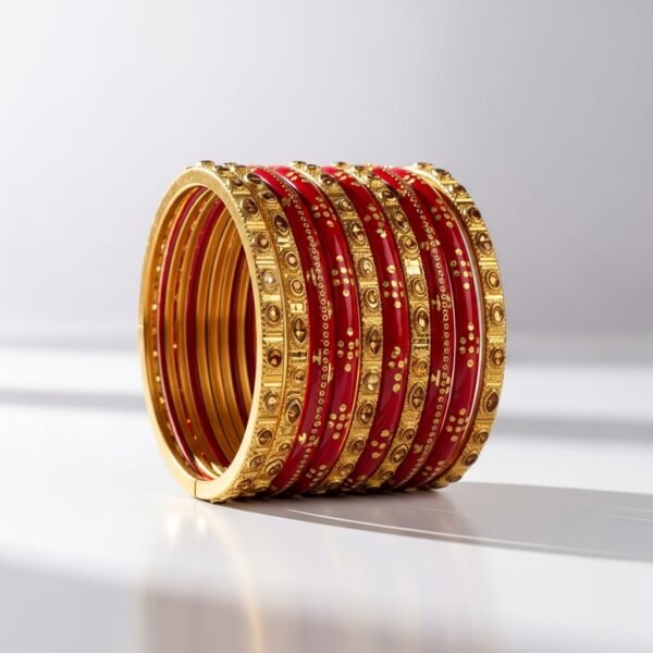 Bangle Set Red Gold